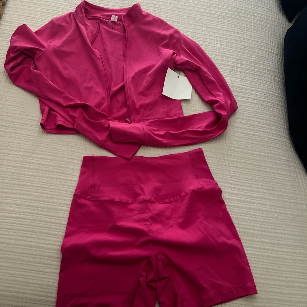 High Waist Pink Women's Shorts